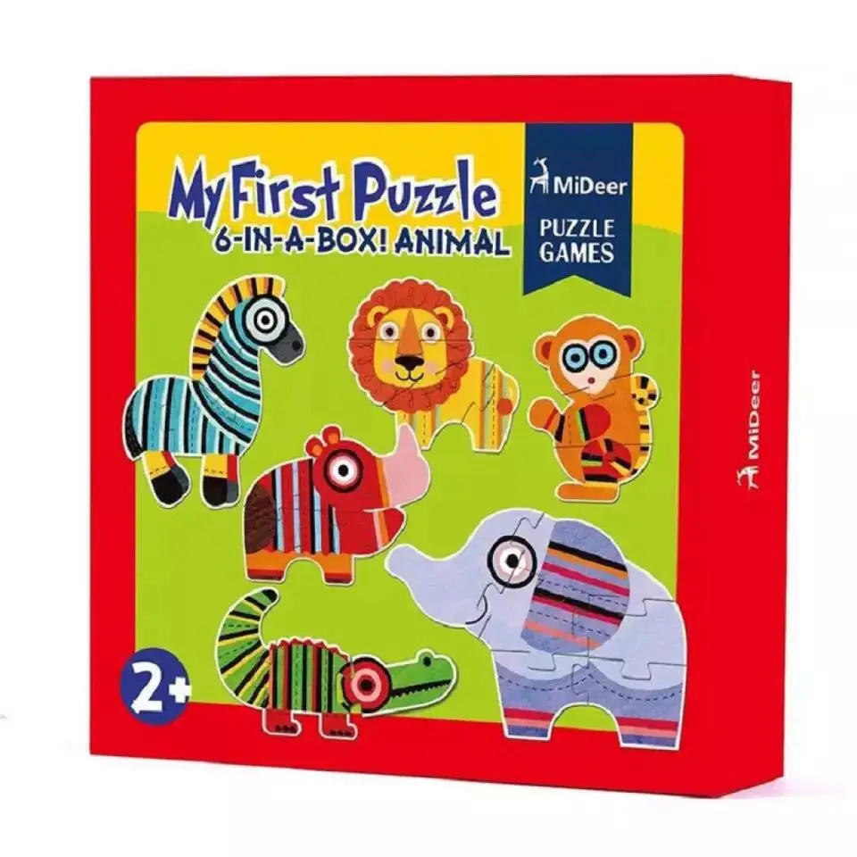 

MiDeer Ultra Large Block Educational Puzzle CHILDREN'S qu zhi ENLIGHTEN Jigsaw Puzzle Artistic Beauty Animal-Traffic-
