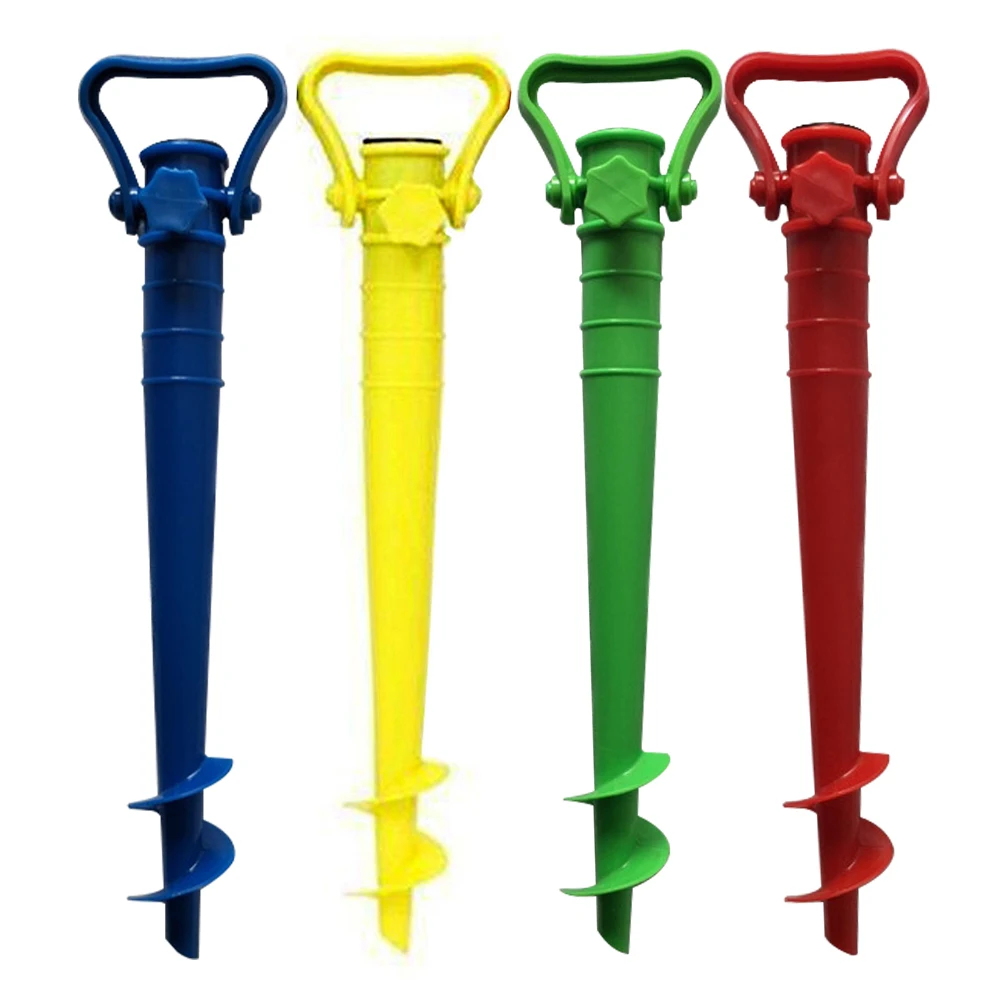 

Spiral Parasols Fix Spike Ground Holder Adjustable Patio Beach Mini Umbrella Stands Practical Portable Manual Rotate Garden
