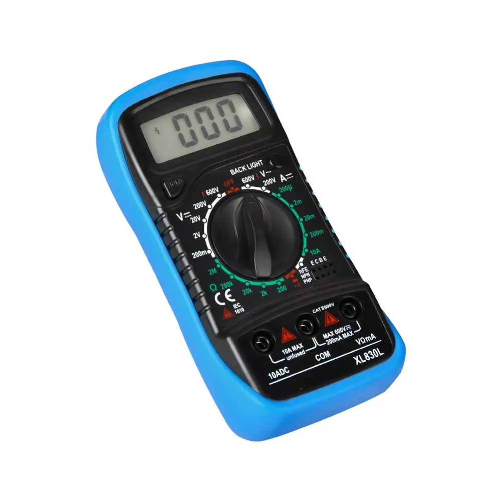 

4 Colors XL830L Digital Multimeter ESR Meter AC DC Testers Automotive Electrical DMM Transistor Peak Tester Capacitance Meter