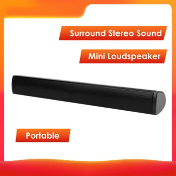 

Mini Wired Speaker Laptop Clips Base Surround Stereo Sound Bar Subwoofer Travel Protable Speaker For Laptop MP3 Computer TV