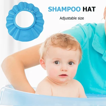 

Practical Kids Shower Cap Ear Eye Protection Caps new Multi-functional Durable Baby Thickened Anti Backflow Shampoo hats