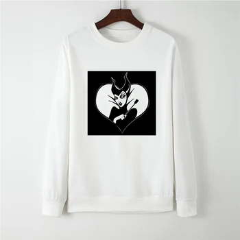 

Hot Sale Spring Autumn Trendy Maleficent Sweatshirt Hoodies Women Vogue Harajuku Hip Hop Bluza Damska Thermal Jumper Jacket
