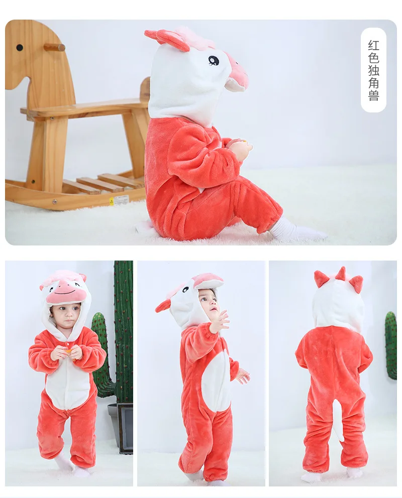 Baby Boys Girls Animal Cosplay Rompers Cartoon Oneise Kids Toddler Outfits Boys Panda Costumes For Girls Jumpsuit Infant Clothes