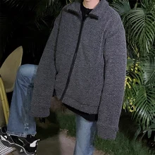 Осень/Зима Новое тонкое однотонное пальто с длинным рукавом пальто Свободное повседневное с отворотом индивидуальная модная Молодежная мужская одежда