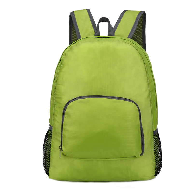 Женский ультра-легкий складной рюкзак, мужская спортивная сумка, многофункциональная походная альпинистская сумка, складной дорожный спортивный рюкзак - Цвет: Зеленый цвет