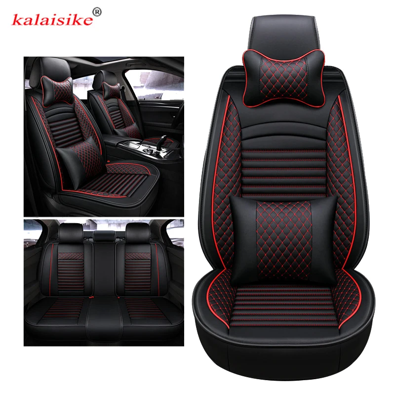 Kalaisike Leather Universal Auto Seat Covers For Cadillac All Models
