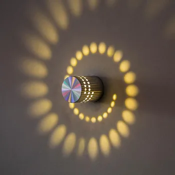 

10pcs/lot 3W LED Wall Lamp AC85-265V Aluminum Indoor Lighting For KTV Bar Decorate Lights Luminaire Sconce Background Home Deco