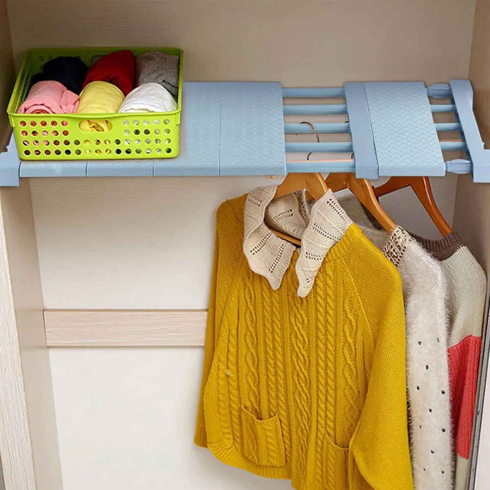 1PC Adjustable Closet Organizer Storage Shelf Wall Mounted Kitchen Rack Space Saving Wardrobe Decorative Shelves Cabinet Holders 1PC Adjustable Closet Organizer Storage Shelf Wall Mounted Kitchen Rack Space Saving Wardrobe Decorative Shelves Cabinet Holders