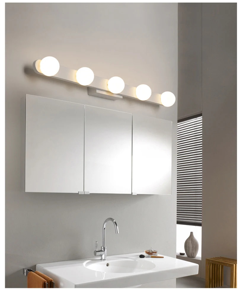 Современные анти-туманоустойчивый светодиоды для зеркал туалетный столик/туалет/ванная зеркало передняя лампа, mirror 0,4-1,2 м 8-24 Вт бра зеркальная лампа