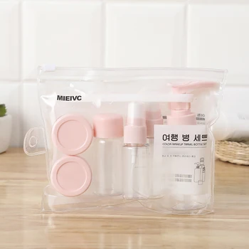 

Refillable Travel Bottles Set Package Cosmetics Bottles Plastic Pressing Spray Bottle Makeup Tools Kit For Travel 9pcs/set