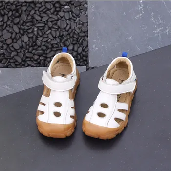 

High Quality Summer Kids Shoes Brand Closed Toe Toddler Boys Girls Sandals Orthopedic Sport Genuine Leather Baby Boys Sandals