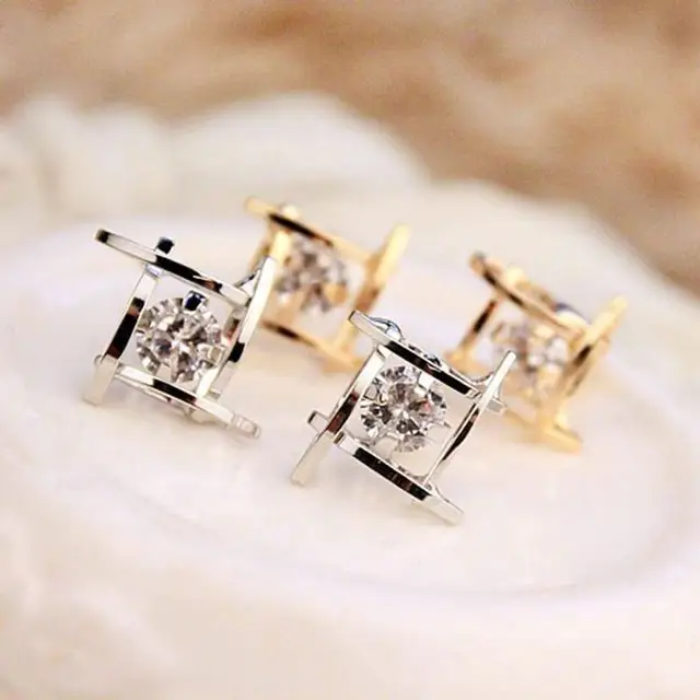 FDLK-pendientes de tachuela cuadrados triangulares, joyería de moda, diseño único, pequeños, geométricos, regalo juvenil, venta al por mayor FDLK-pendientes de tachuela cuadrados triangulares, joyería de moda, diseño único, pequeños, geométricos, regalo juvenil, venta al por mayor