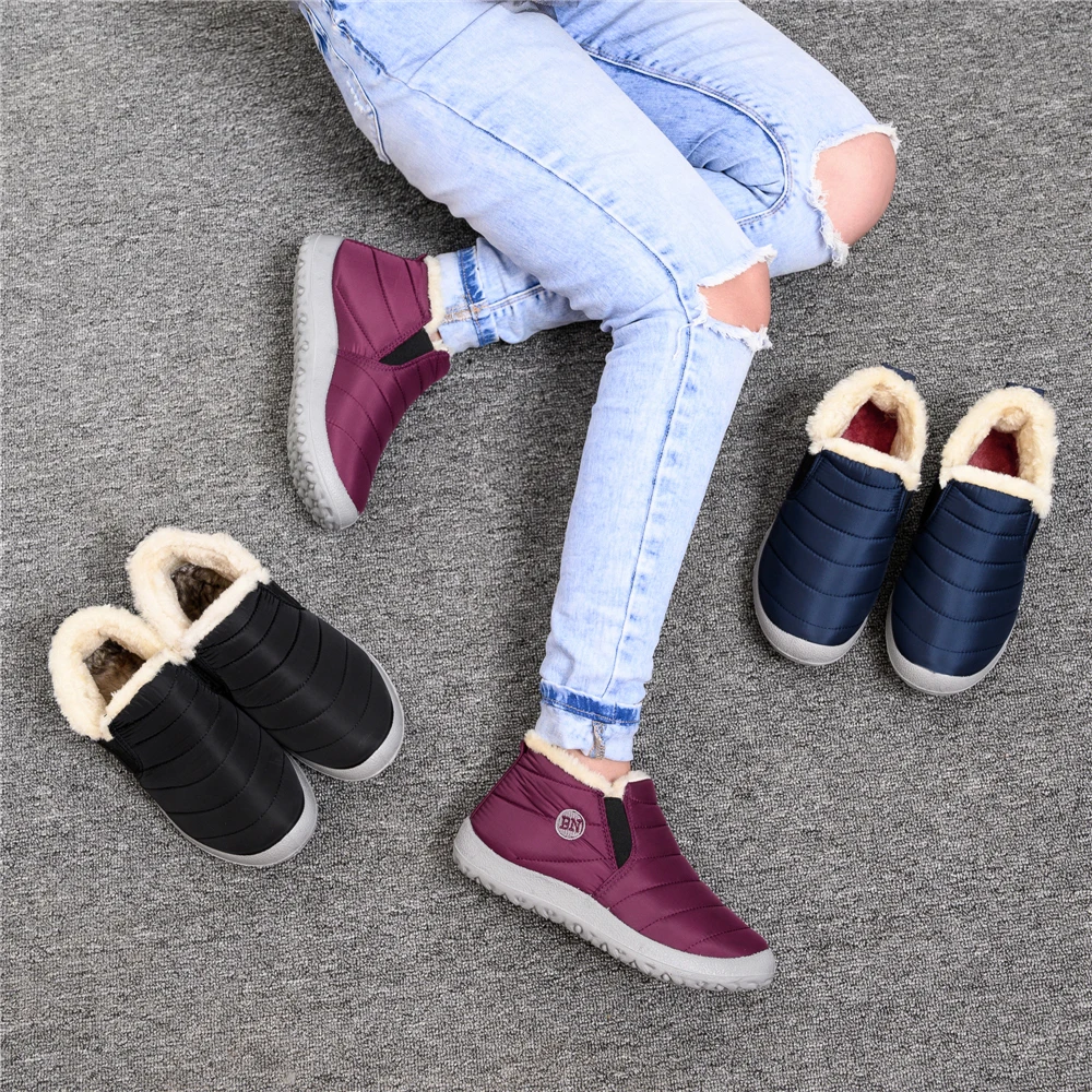 Модная теплая женская обувь унисекс; Вулканизированная обувь; зимние кроссовки; женская и мужская обувь без застежки; легкая обувь на плоской подошве; большие размеры 44