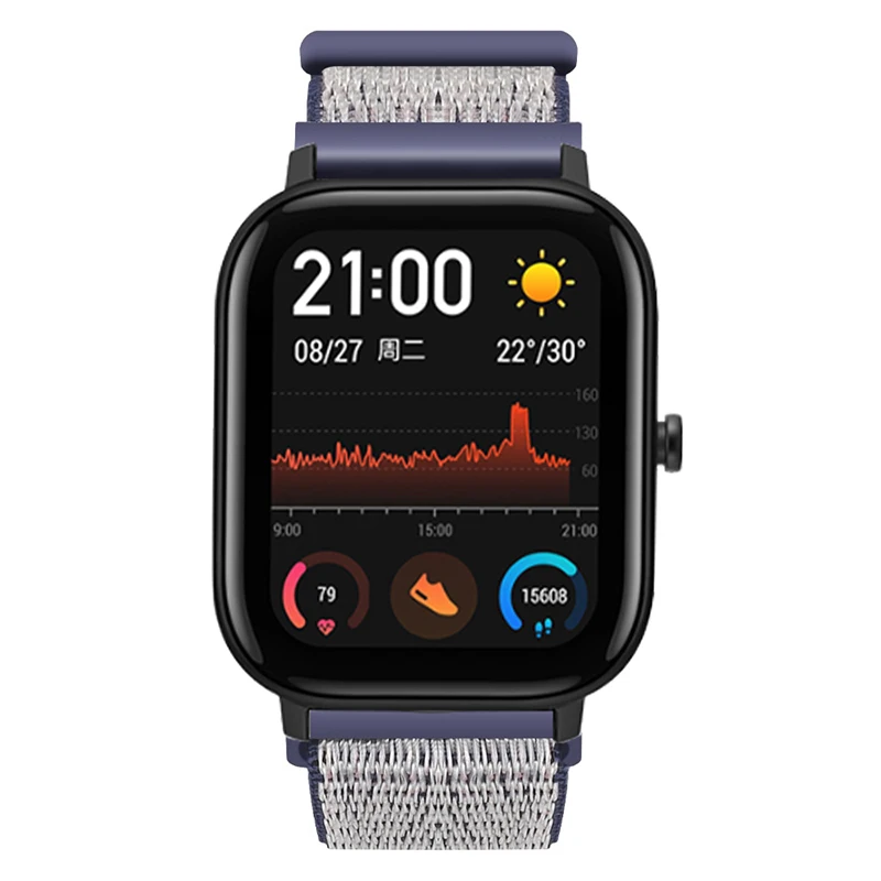 Для Amazfit GTS Мода Холст Волшебная наклейка замена ремешок для Amazfit GTS Смарт часы Холст ремень аксессуары