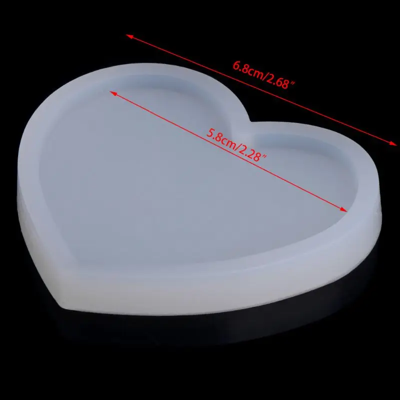 Silicone Heart Shape Pendant Mold DIY Making Jewelry Resin Casting Craft Tool