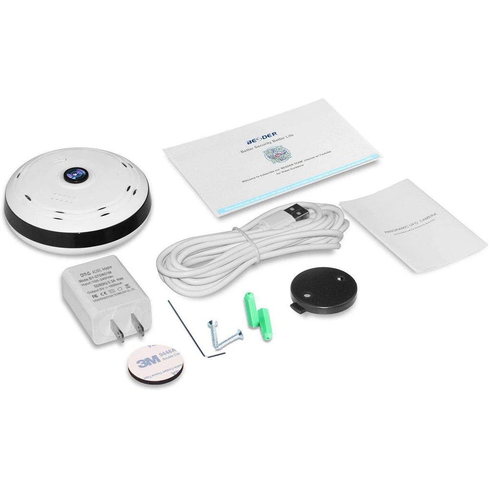FREDI ip-камера «рыбий глаз», WiFi, 960 P, HD 1.3MP, 360 градусов, панорамная беспроводная домашняя камера видеонаблюдения, ИК камера ночного видения, ip-камера