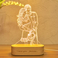 Personalized Custom Photo 3D Lamp Text Customized Bedroom Night Light 4