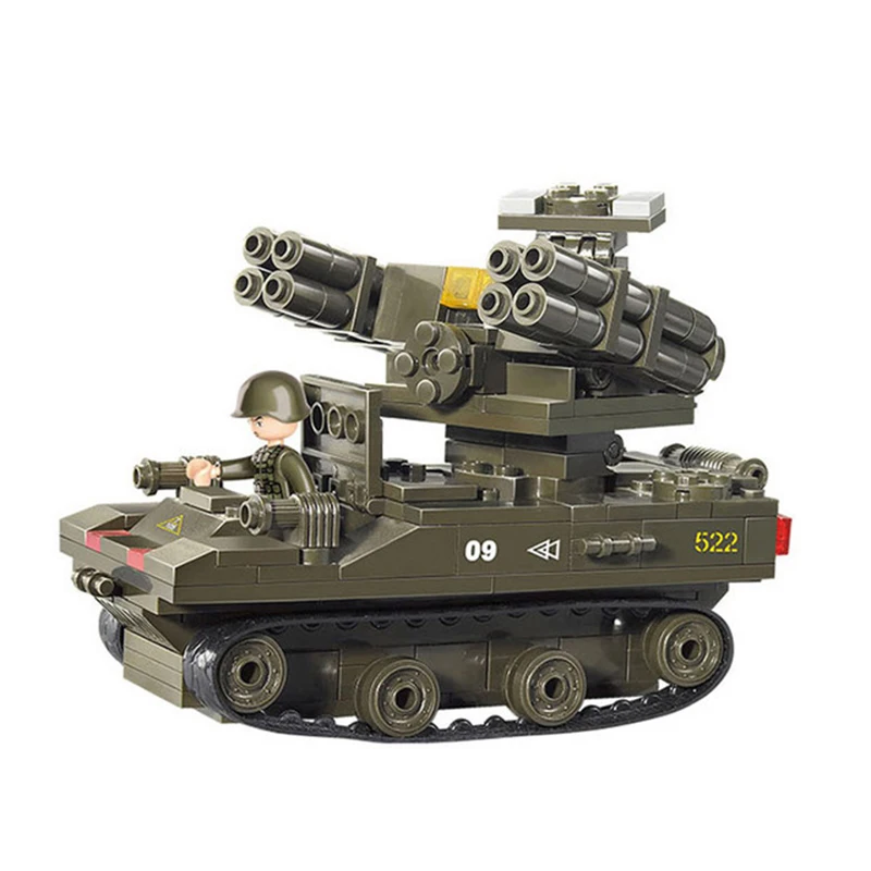 

Compatible legoingly Military headquarters a transport ww2 Tank Armored vehicle building Blocks boys child toys world war