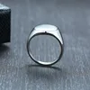 ZORCVENS 2022 New Silver Color Stainless Steel Signet Ring High Polished Wedding Ring For Men Unisex Jewelry ► Photo 2/6