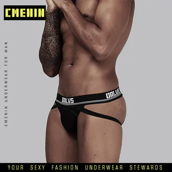 

2020 CMENIN Cotton Gay Men Sexy Underwear Thong Men Jockstrap Breathable Plus Size Free Shipping Mens Thongs And G strings OR405