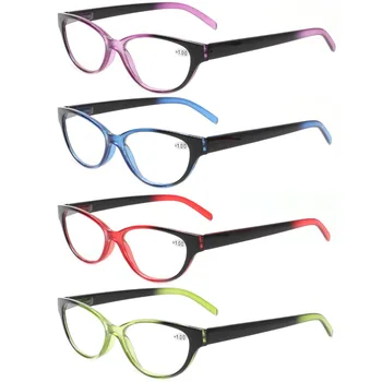 

Fashion Cat Eyes Reading Glasses Women Spring Hinges Beautiful Color Eyeglasses Frames Glasses Reading