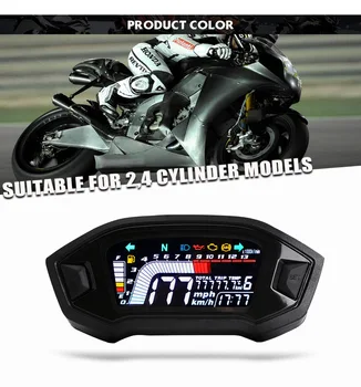 

Universal LED Motorcycle Digital Indicator Speedometer waterproof Odometer Velocimetro For Kawasaki Honda Yamaha Dukati