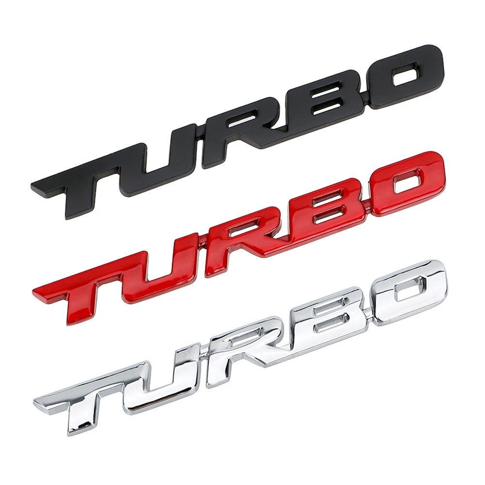 Автомобильный Стикеры 3D Металлическая Эмблема TURBO для Ford Focus 2 3 ST RS Fiesta Mondeo тела