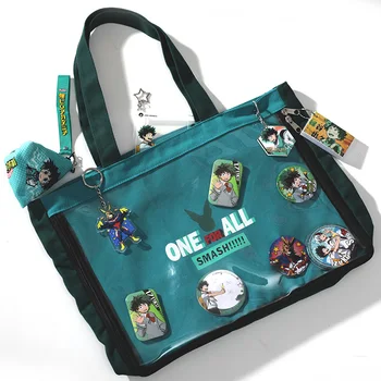 

My Boku No Hero Academia Midoriya Izuku Todoroki Shoto Cosplay Canvas Messenger Shoulder Bag Handbag Gift