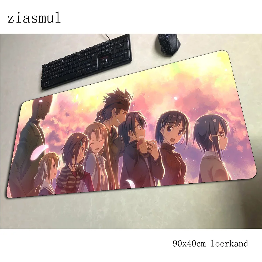 

sao pad mouse hot sales computer gamer mouse pad 900x400x3mm padmouse High-end mousepad ergonomic gadget office desk mats
