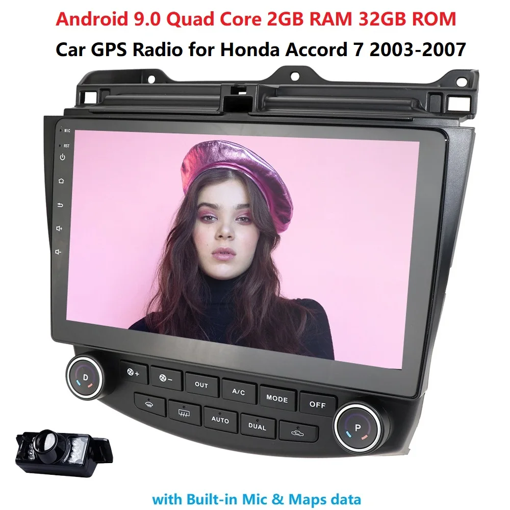 

2G RAM 32G ROM Android Car NO DVD Player For Honda Accord 7 2003 2004 2005 2006 2007 RDS Bluetooth 4G WIFI DAB+ TPMS SWC CAM