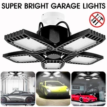 

E27 LED Garage Light 100W/150W 12000LM Ultra-Bright LED Ceiling Lighting with 5 Adjustable Heads for Garage Barn Shop