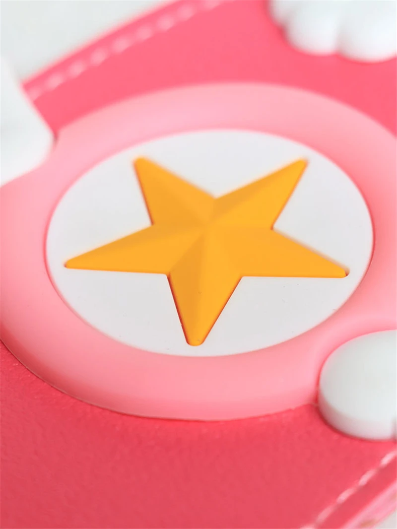 1 шт. милый ручной работы Cardcaptor Sakura Pull Автомобильный Брелок чехол из искусственной кожи держатель Брелок чехол Аксессуары косплей реквизит подарок