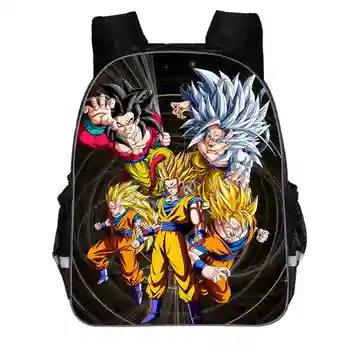 

Cartoon Anime Dragon Ball Z Backpack for Boys Cool Kids Saiyan 16inch Bagpack Children School Mochila