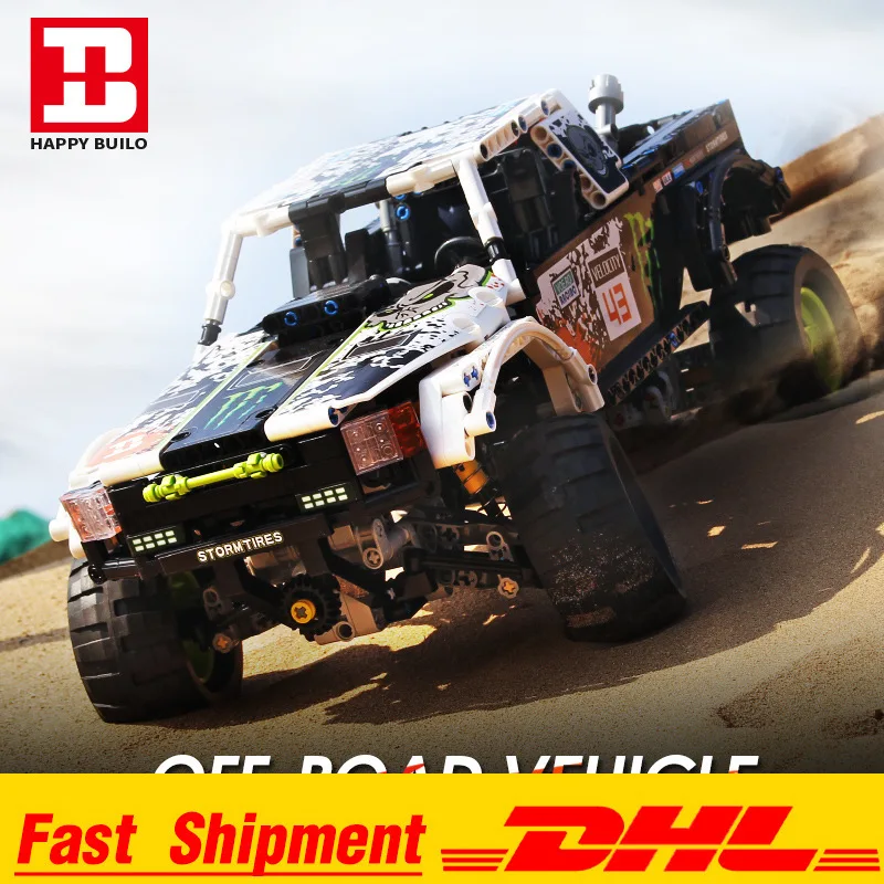 

DHL IN STOCK XQ1211 1090Pcs Technic Off-road Vehicle SUV RC Car Model Building Blocks Bricks Christmas Birthday Boy Toys Gifts