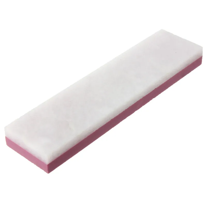 3000# и 10000#2-по бокам для сыпучих материалов точильный камень для шлифовки Камень точильный камень бритвы резак Кухня аксессуары для ножей 100x25x10 мм - Цвет: Белый