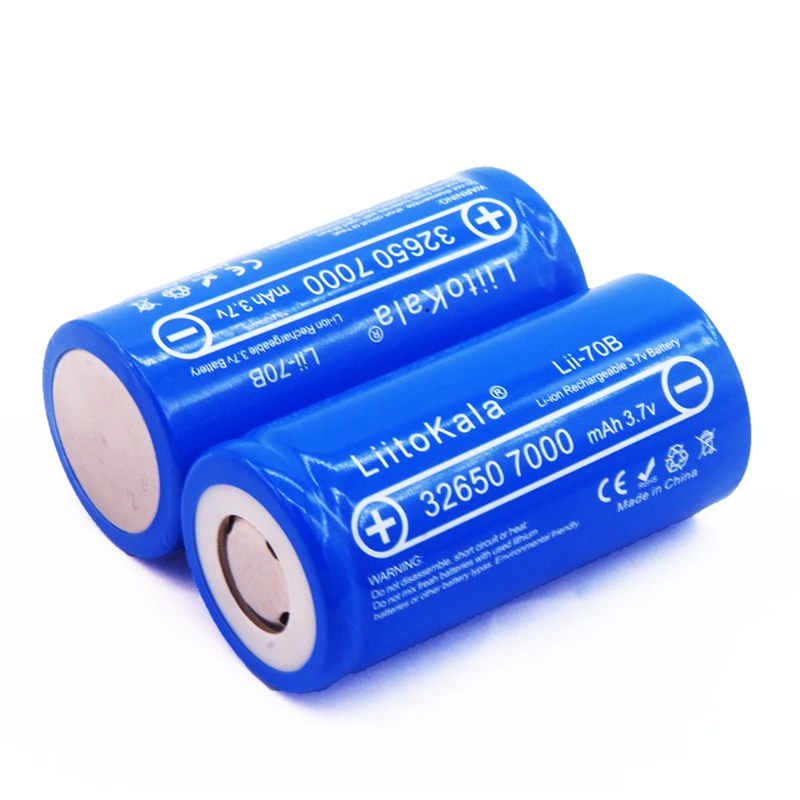 Liitokala 100% оригинальный lii-70B 7000mAh литиевая аккумуляторная батарея 32650 INR32650 20A