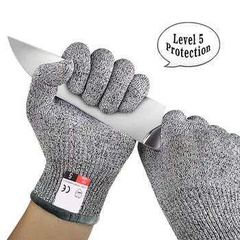 

Cut Resistant Gloves Ambidextrous Food Grade High Performance Level 5 Protection Size Large Complimentary Ebook Included