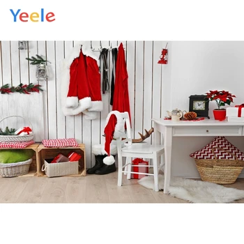 

Christmas Hat Wooden Floor Home Decoration Baby Birthday Backdrop Photography Custom Photographic Background For Photo Studio