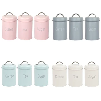 

Steel Kitchen Utensils Multi-Function Square Box Sealed Cans Coffee Cans Candy Tea Soy Milk Powder Cans