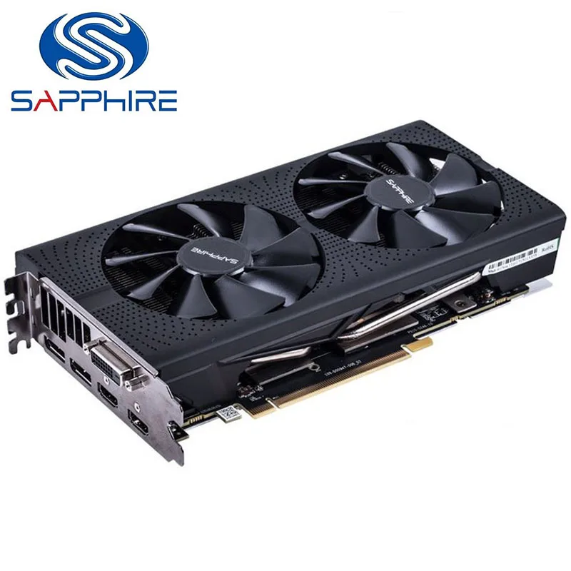 Видеокарты SAPPHIRE RX 570 4GD5 видеокарта 256Bit GDDR5 для AMD RX 500 серии Radeon RX570-4GB RX 570 4GB Pulse б/у