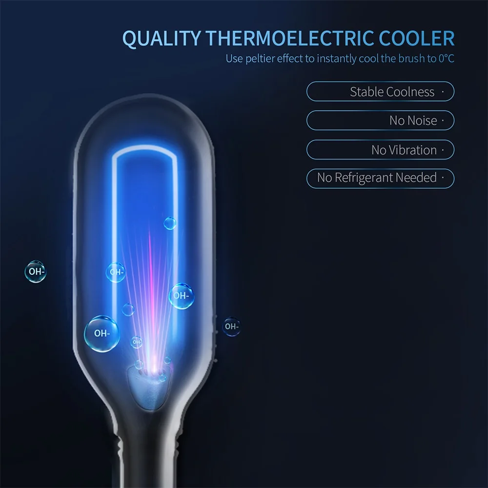 Hair Straightener Brush Ice Therapy Negative Ion Cold Wind Comb Heatless Brush for Wet Dry Hair Freezing Hair Care Tool_voghion.com