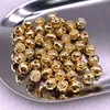 6mm 8mm Flower Ball ABS Beads Gold/Silver Plated Spacer Beads For Jewelry Making DIY Charms Bracelet ► Photo 2/6