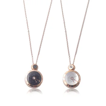 

2020 Fashion Luxury Necklace 100 I Love You Language Projection Pendant Woman Man Valentine's Day Accessories Gift