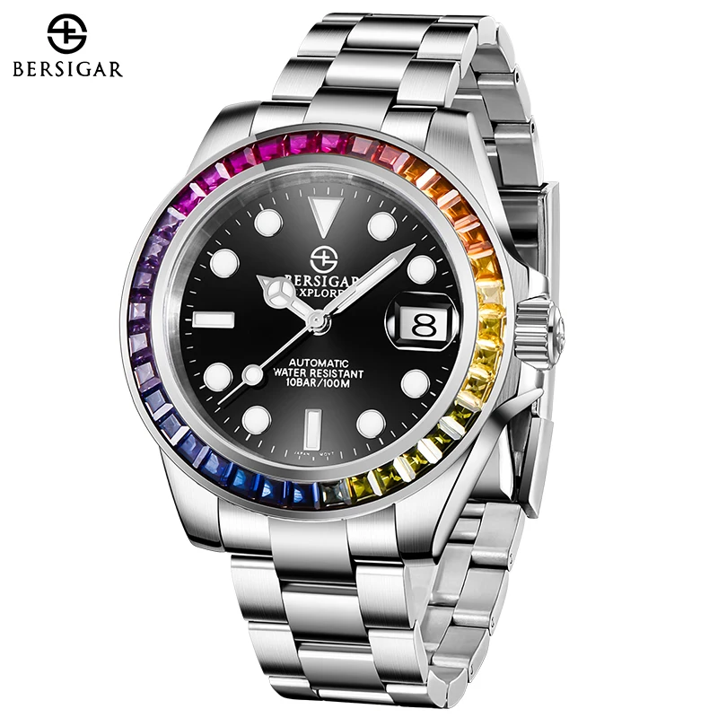 BERSIGAR Orologio per Gli Uomini Meccanico Automatico In Acciaio Inox  Orologio Da Polso Impermeabile 100M Business della Moda di Lusso Relogio  Masculino|Mechanical Watches| - AliExpress