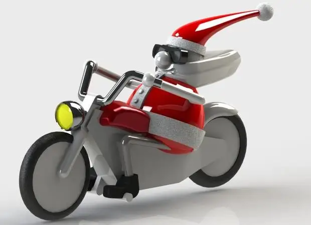 US $300.00 Santa Claus on Motorcycles Custom order highnbspqualitynbsphighnbspprecision digital models 3D printing service Funny Toys ST6132