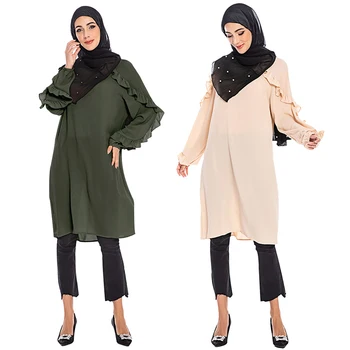 

Vestidos Abaya Turkey Islamic Arabic Hijab Muslim Dress Long Tops Caftan Dubai Kaftan Moroccan Tesettur Elbise Robe Musulmane