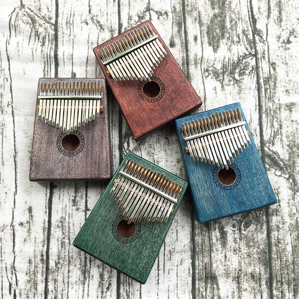 Kalimba 17 клавиш портативный большой палец пианино Mbira Sanza корпус из красного дерева металлической руды зубья с инструкцией и мелодия молоток пианино# Y2