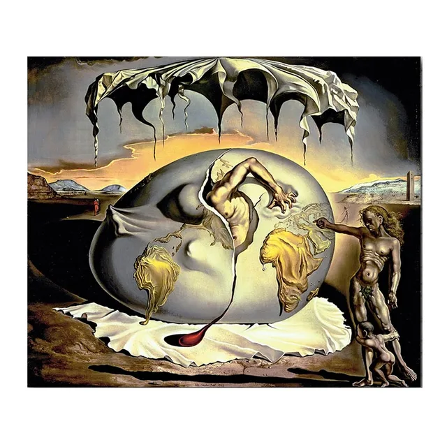 Child Watching the Birth of the New Man by Salvador Dali printed on Canvas 4