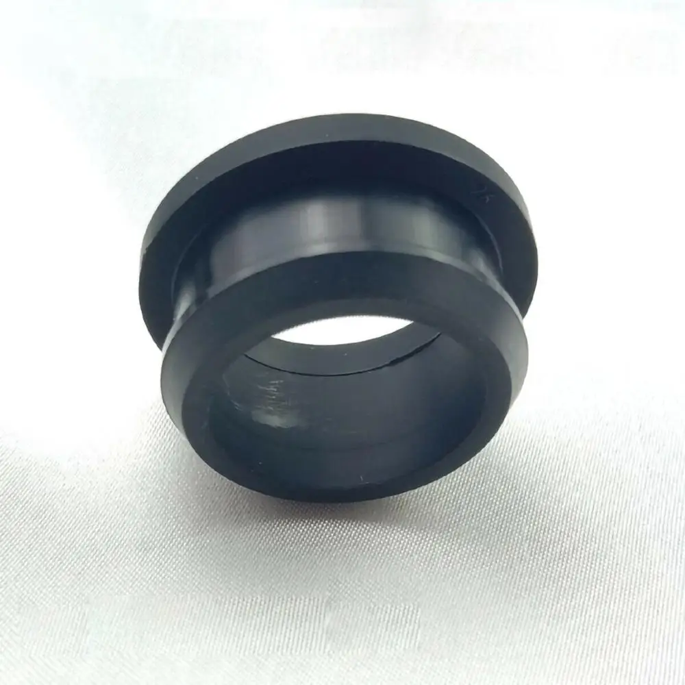 Black 4.5mm-50.6mm Silicone Rubber Snap-on Grommet Hole Plugs End Caps Bung Wire Cable Protect Bush