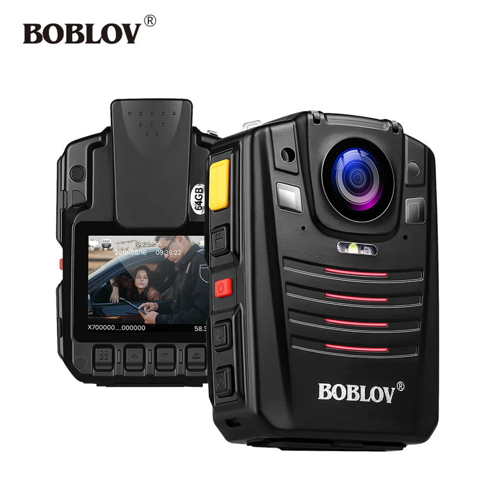 

BOBLOV HD66-07 Body Police Video Camera DVR 64GB Law Enforcement Cam 16X digital zoom Chest Belt IR Night Vision Pocket Camera